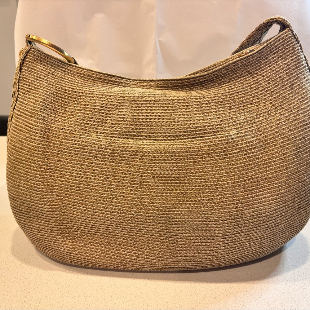 🔔Eric Javits Elegant Tan Woven Women's Bag👜🔔